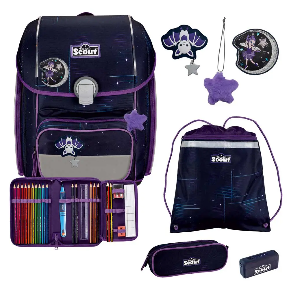 Scout Genius Schulranzen-Set 4tlg