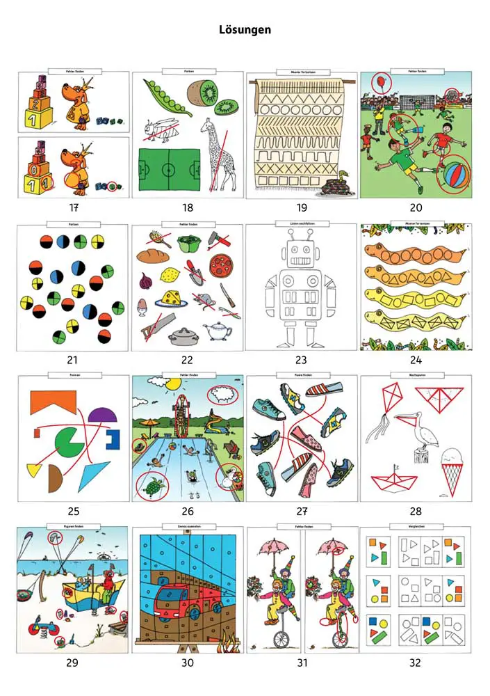 Hauschka Verlag 621 Kindergartenblock - Formen, Farben, Fehler finden