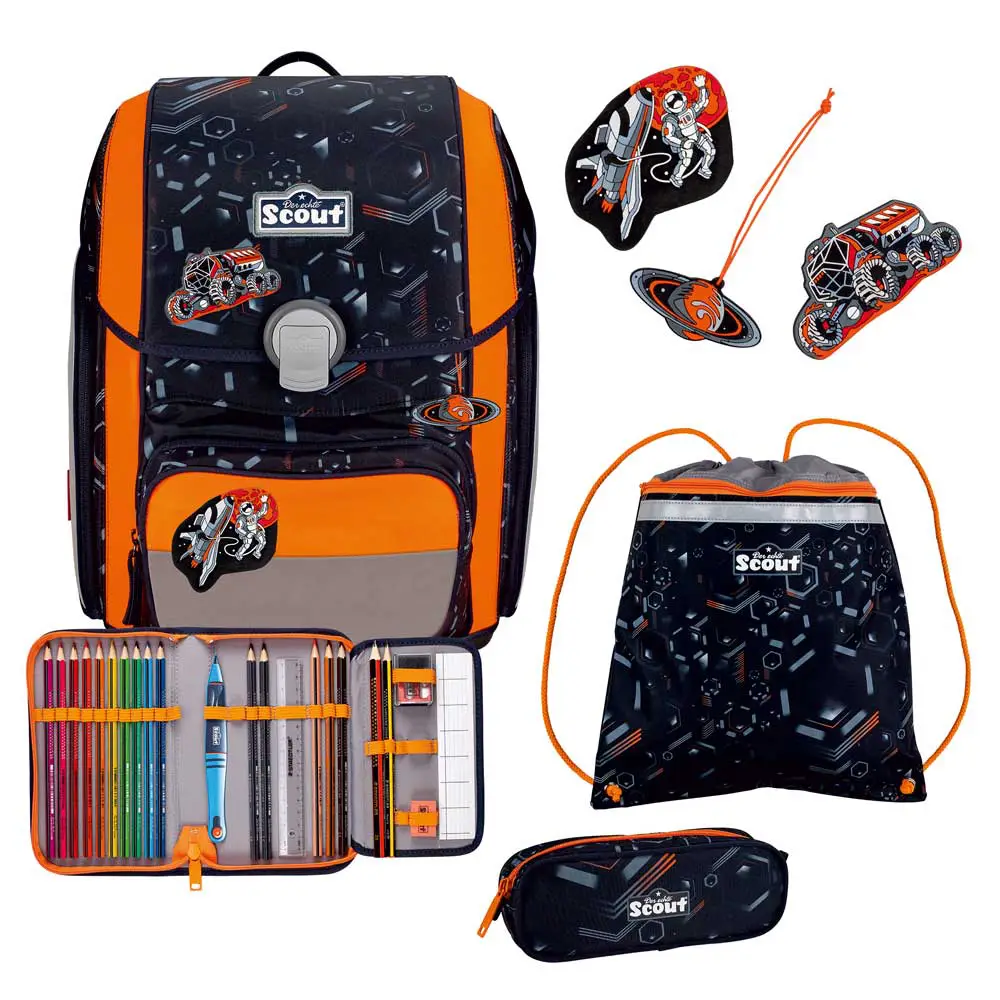 Scout Genius Schulranzen-Set 4tlg