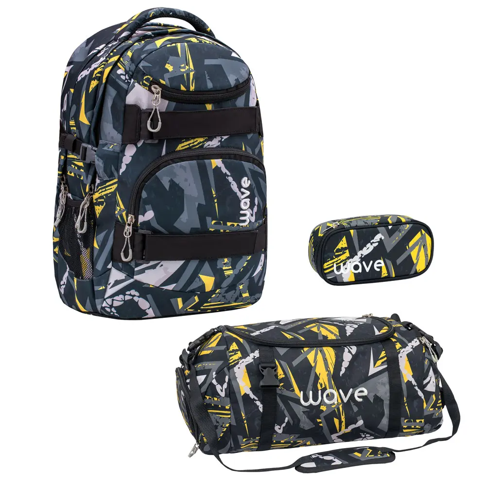 Wave Infinity Schulrucksack-Set 3tlg