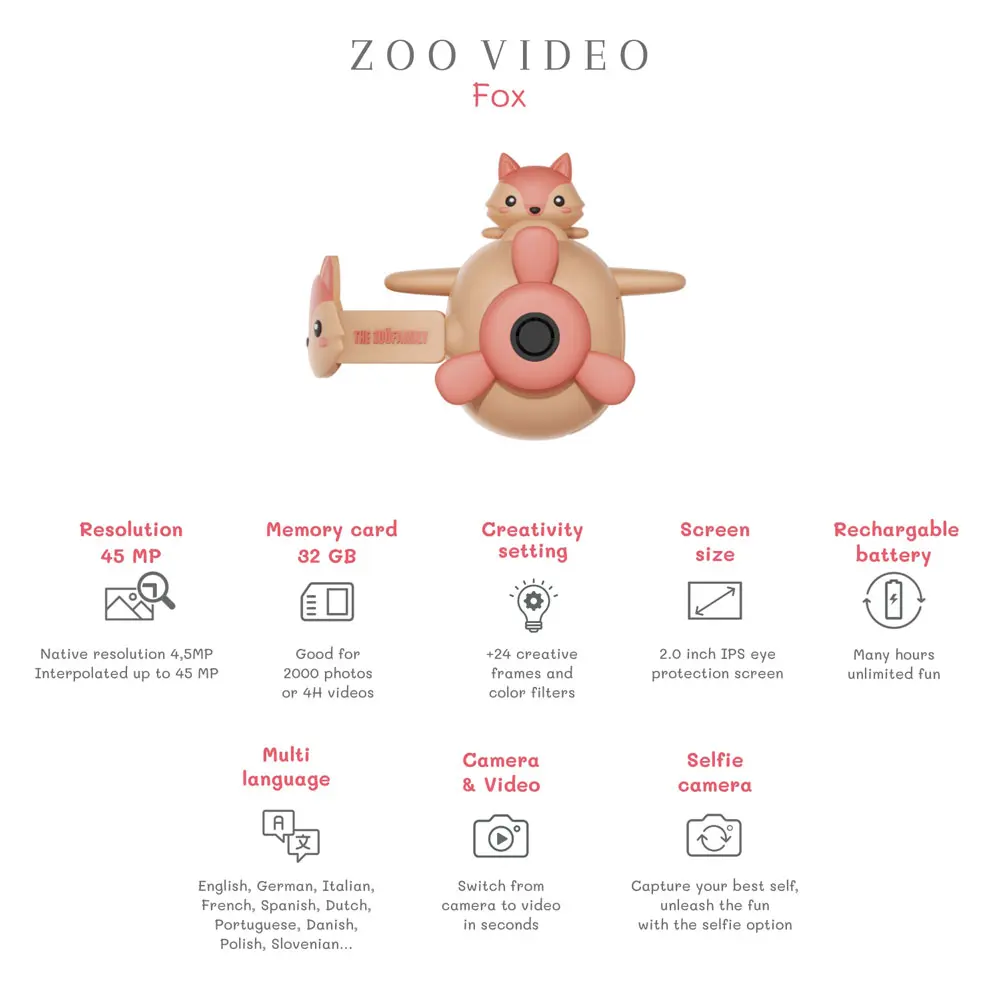 The Zoofamily Zoo Video V1 Kinder-Videokamera