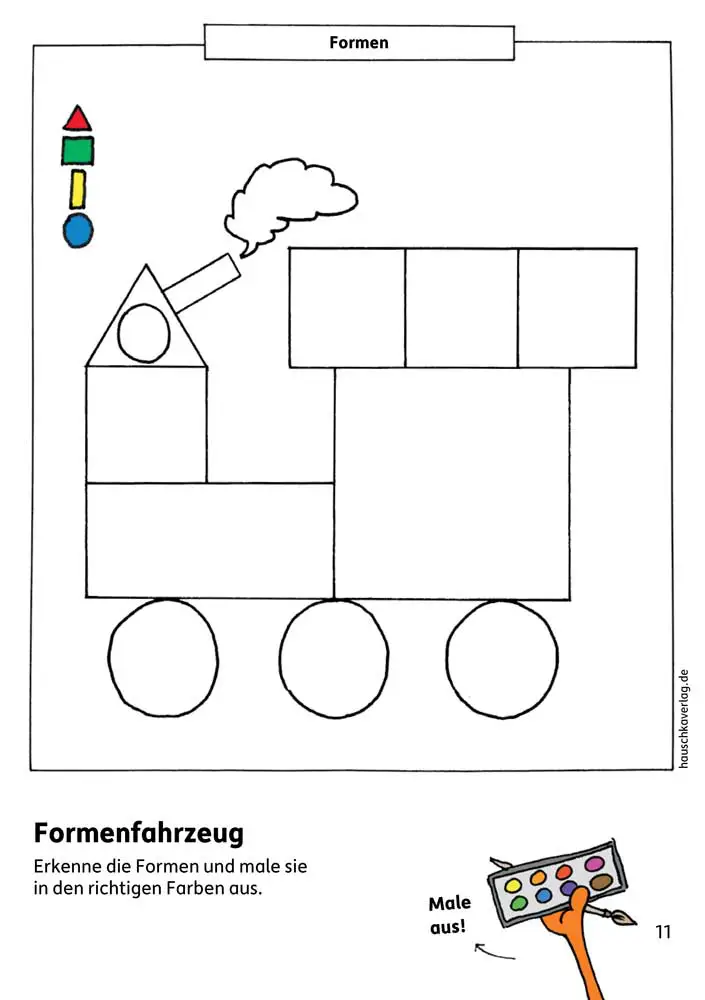 Hauschka Verlag 621 Kindergartenblock - Formen, Farben, Fehler finden